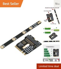 PCI-E 4.0 NGFF 2230 A E-Key Male to M-Key Female NVME Extension Adapter with ...