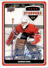 Darren Pang 2025-26 Upper Deck Chicago Blackhawks Centennial Stoppers Auto
