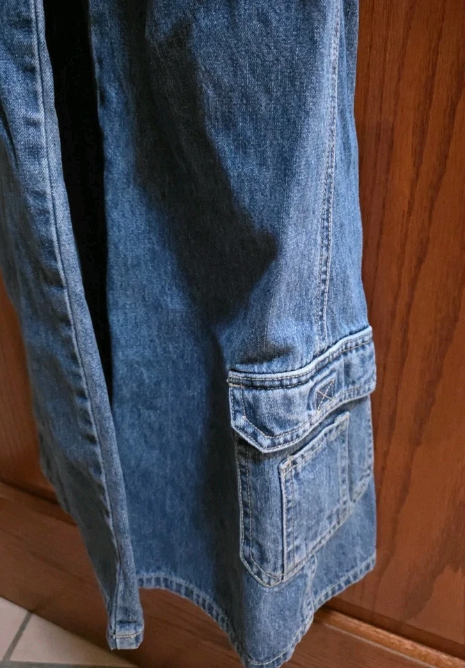 Mono con tirantes de mezclilla Limited Too Vintage años 90 Y2K niñas talla 14 Foto 2 de 4