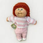 Vintage Cabbage Patch Doll 1983 Girl Red / Hair Pony Tail,  Dimple  Green Eyes