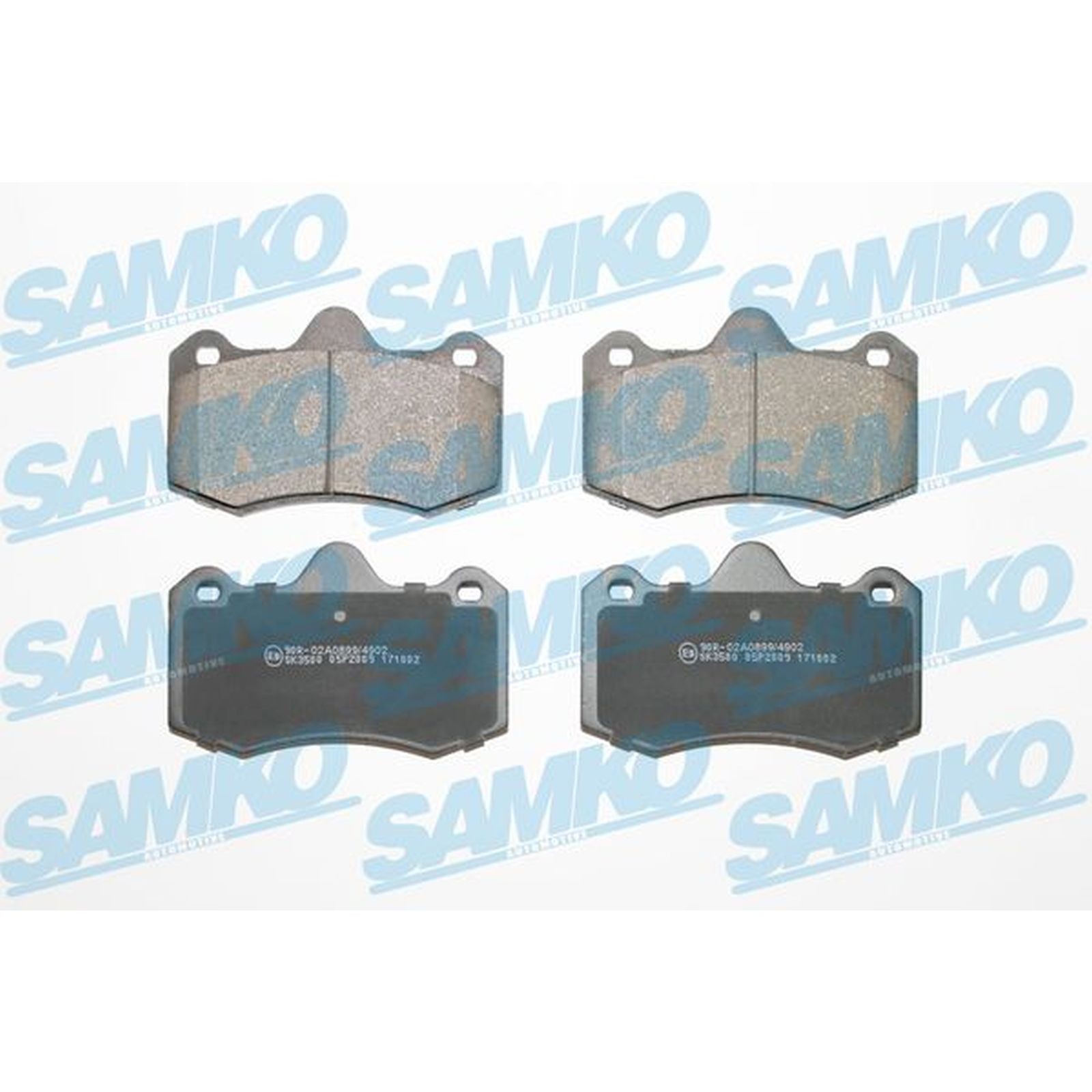 1x ORIGINAL® SAMKO 5SP2009 Bremsbelagsatz, Scheibenbremse, Bremsklötze