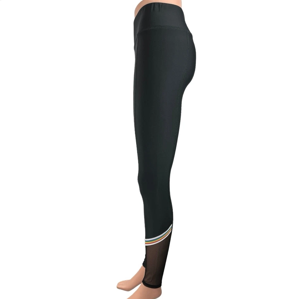 Terez Mujer Negro Tirar de tiro medio Atlético Entrenamiento Fitness Leggings Talla S  Foto 2 de 4