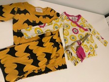 Hanna Andersson Pajamas Lot Size 3 4 Organic Cotton Flower Bat Halloween