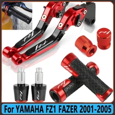 Motorcycle Brake Clutch Lever Handle Grip End Sets For YAMAHA FZ1 FAZER NEW Red