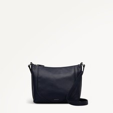 RADLEY WOOD PARK CROSS BODY INK BLUE LEATHER BAG NEW