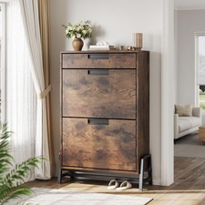 Shoe Cabinet with 2 Flip Door 1 Storage Drawers Shoe Rack Organizer for Entryway
