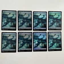 MTG TDM Island #0273 (Qty: 8) *FOIL* DRAGON ART Tarkir Dragonstorm MT/NM Cmb Shp