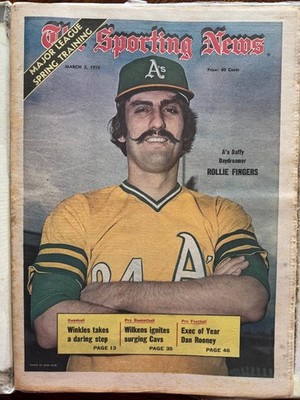 Sporting News / March 3 ,1973 /  Rollie Fingers