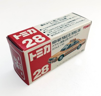 ∞ NIB Vintage Tomica Toyota Crown TOMY #28 HIGH-WAY PATROL CAR