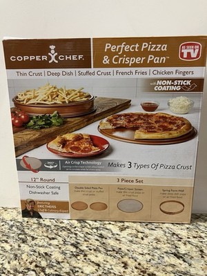 Copper Chef Perfect Pizza & Crisper Pan 12'' Non Stick AS SEEN ON TV Brand New