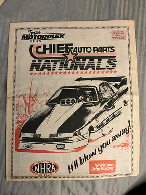 1989 Texas Motorplex News NHRA Drag Racing Chief Auto Parts Nationals Glidden
