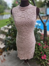 Women's Vince Camuto Lace Sleeveless Dress Size 4 Dusty Rose/Mauve Gently Used