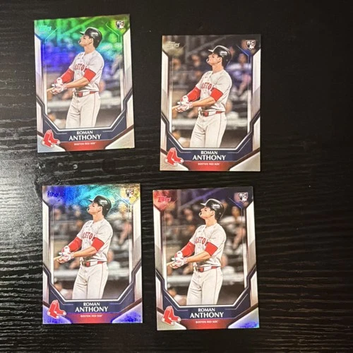Topps Roman Anthony Boston Red Sox Rookie Baseball Card Lot 2023 - 4 Cards