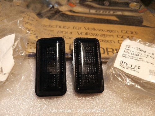 VW Golf MK3 Side Marker Indicators Limited Edition Smoked. New. TYC Brand - Picture 3 of 7