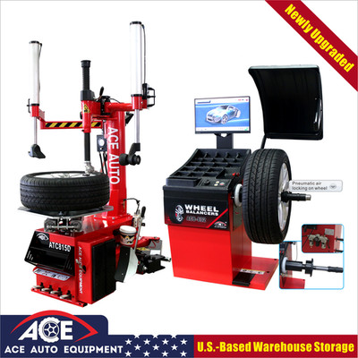 Tire Changer Machine ATC-815D/ACB-E32 Combo ACE Max 49''tire Wheel Balancer LCD3D