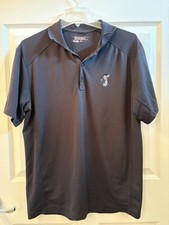 Nike Polo Black Disney Mickey Mouse Golf Dri-Fit Short Sleeve Shirt Men's Medium