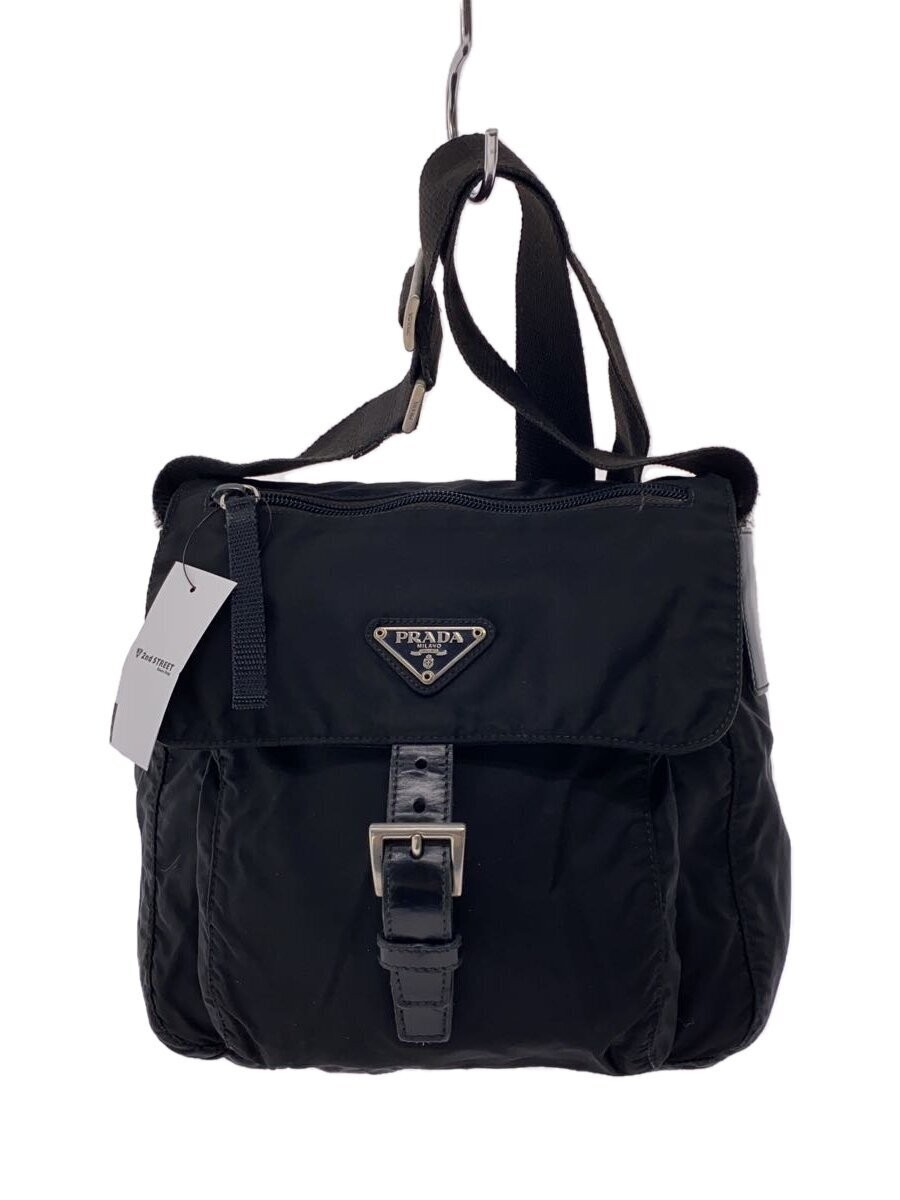 PRADA Black Nylon Shoulder Bag BT0501