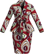 Dashiki Party Outfits 2 Piece Set African Top and Skirts Lady African Attire