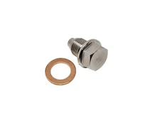 Magnetic Water Pump Oil Drain Plug Stainless Steel Bolt & Washer M14x1.5mm