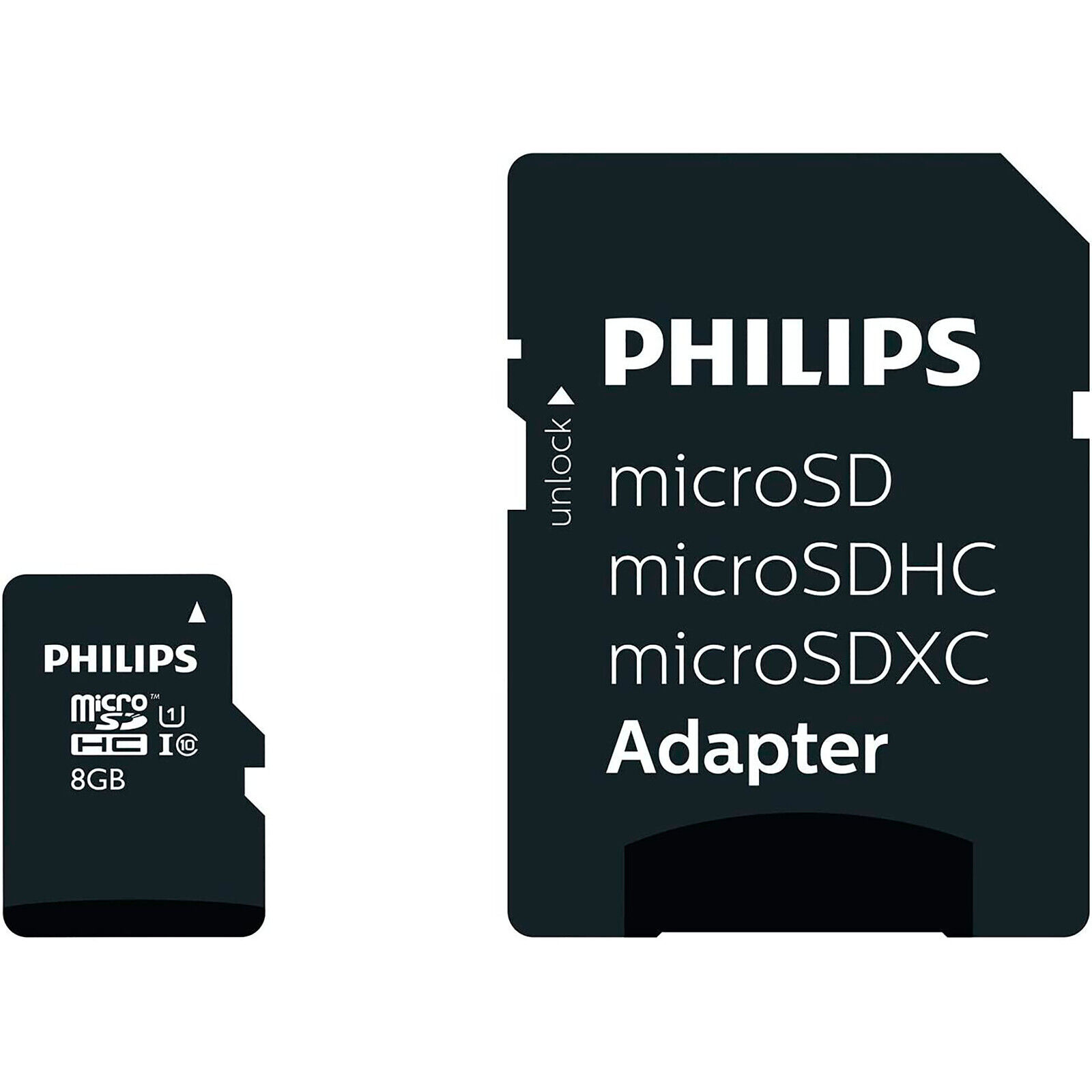 Tarjeta de Memoria Micro SD SDHC Philips 16GB 32GB 64GB 80MB/s Clase 10 microSD