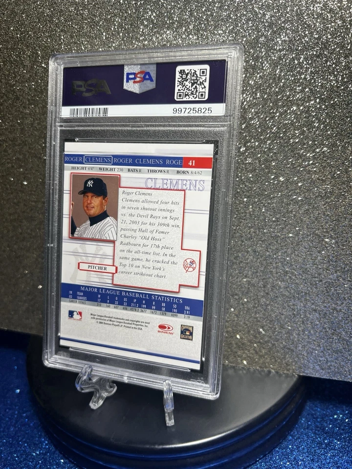 Roger Clemens  2004 Donruss Timeless   #41 PSA Gem Mint 10 - Image 4 of 4