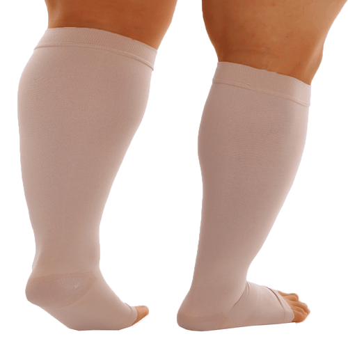 Pair Plus Size Knee High Compression Socks Men Women Medical Stockings S-7XL CFR - Picture 9 of 23