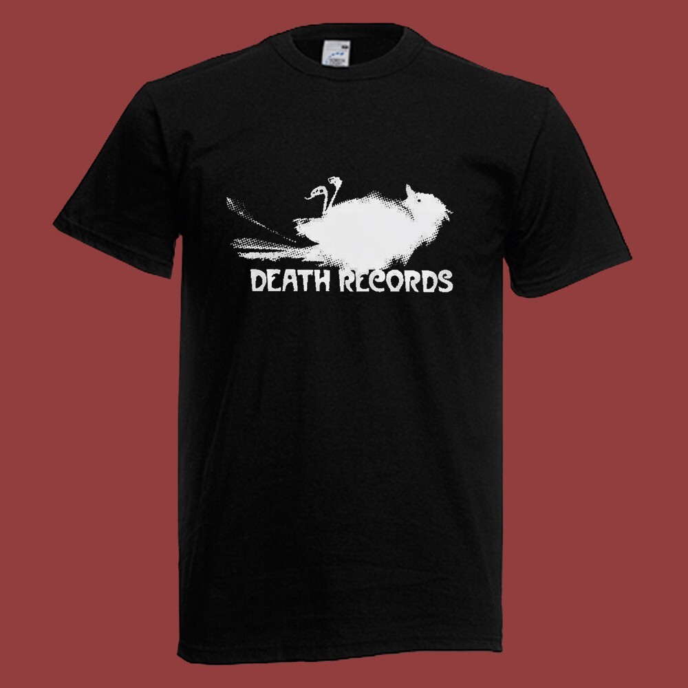 Death Records Men's Black Size S-5XL
