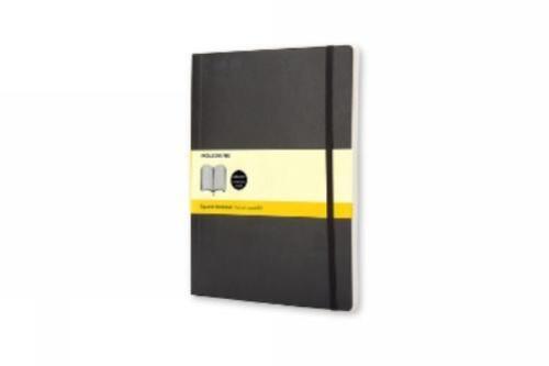 Moleskine Soft Extra Large Squared Notebook Black - Zdjęcie 1 z 1