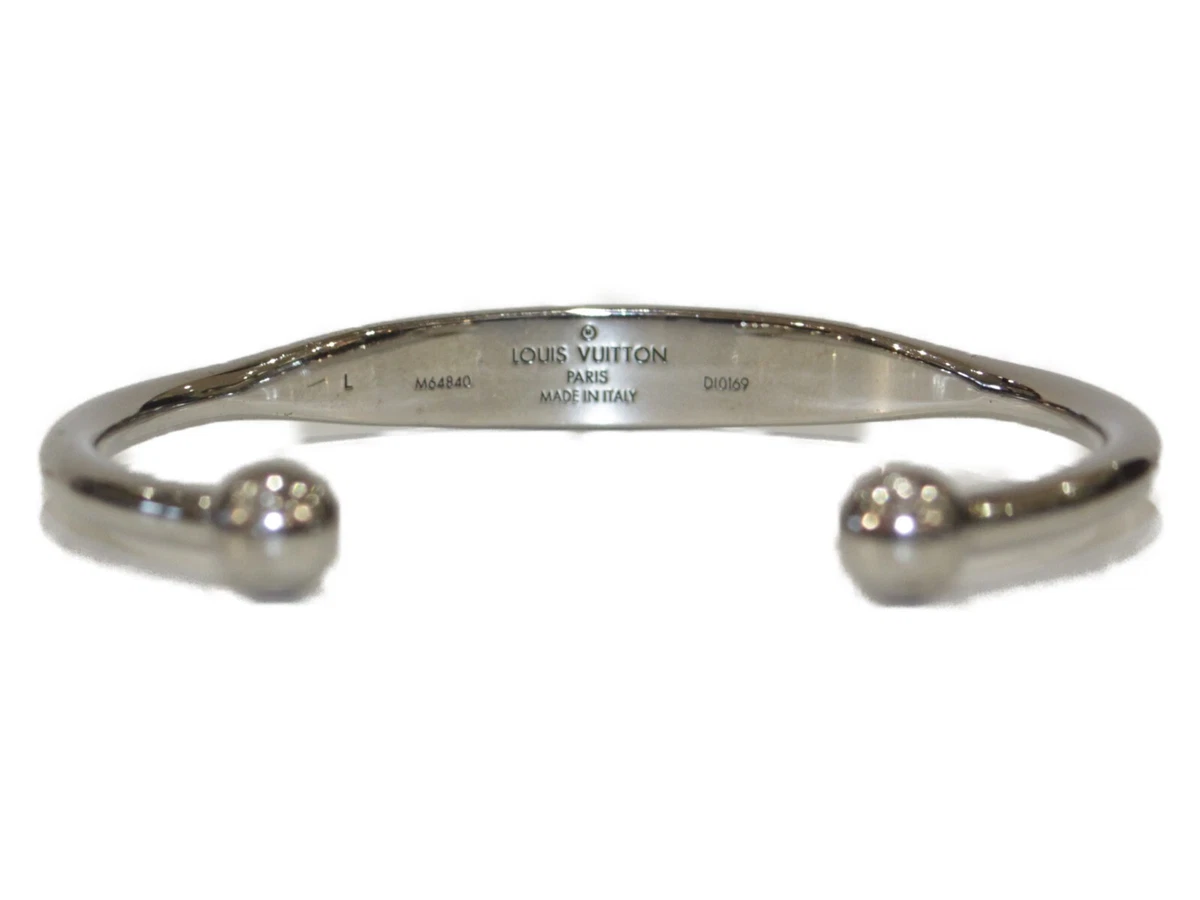 Louis Vuitton - Silver jonc Monogram Bracelet