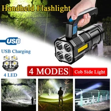 990000LM LED Flashlight USB Rechargeable Handheld Powerful Work Light Torch Lamp