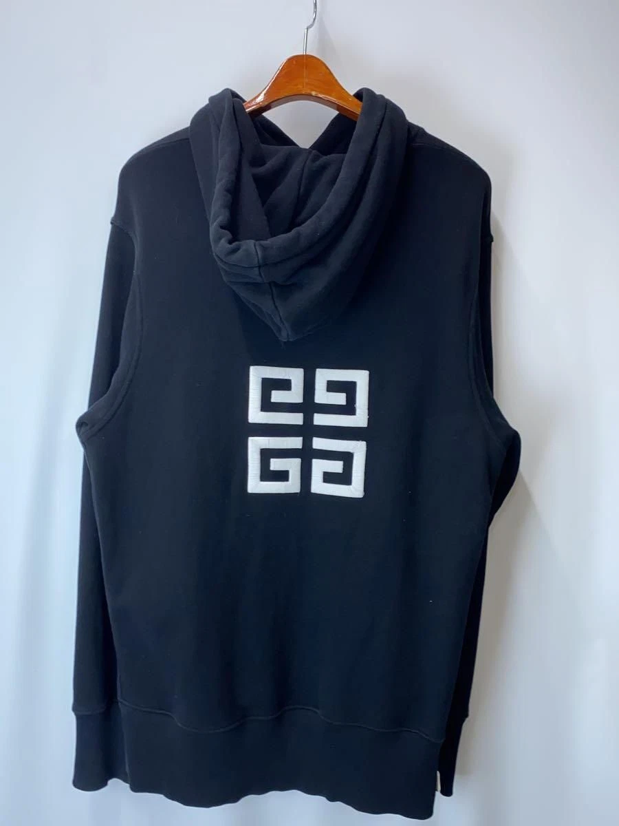 GIVENCHY Felpa con Cappuccio 22SS 4G Ricamo S Cotone Nero BMJ0CQ3Y6V Usata