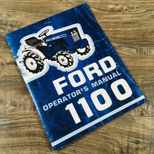 Ford 1100 Operators Owners Manual Tractor Maintenance Controls Operation Lube