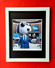 🌟 AIDAN FLUX | Hand Signed Print Framed LtdEd of 69 COA | SNOOPY HAS CENTURION