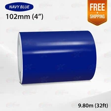 DARK BLUE 4" 102mm PIN STRIPE Car Model Bike Streamline TAPE Decal Vinyl Sticker