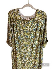 NWT J Jill Abstract Shift A- Line Dress Rayon Fully Lined Size 4