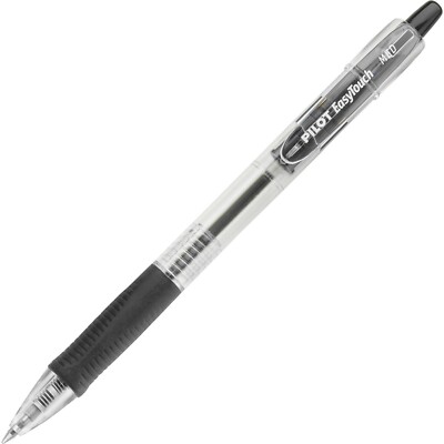 32220 Pilot EasyTouch Ballpoint RT Pen, Medium Point, Black Ink, Pack of 2