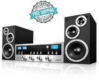 Home Speaker Cd Stereo System Bluetooth Audio Technology Mp3 Fm Radio Aux Home Speaker Cd Stereo System Bluetooth Audio Technology Mp3 Fm Radio Aux