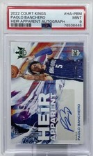 Paolo Banchero Rookie Auto PSA 9 - 2022 Panini Court Kings Heir - Magic, Duke