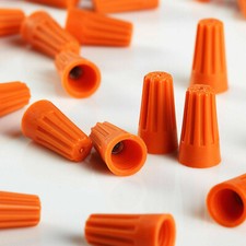 2,000 PCS Orange Twist-On Wire Connector Connection nuts 22-14 Gauge