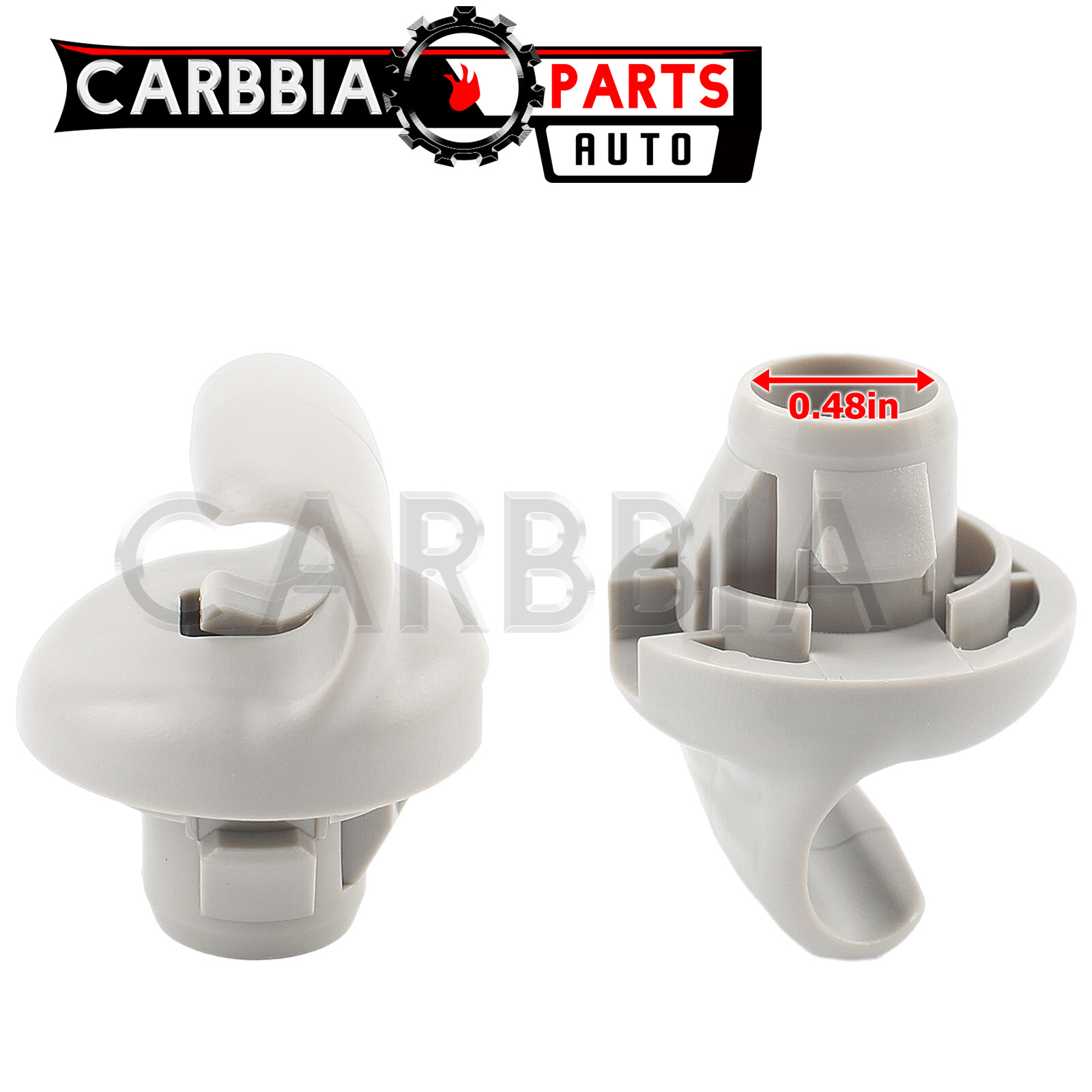 2x Sonnenblenden Clips Für Nissan 350Z, FX35, G35 - Graue ABS Clips Ersatz