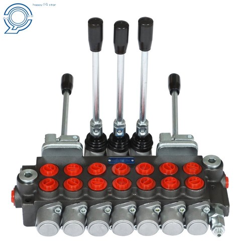 Hydraulic Directional Control Valve 11GPM 7 Spool W/JOYSTICK 40L BSPP Port - Picture 2 of 10