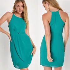 Lulus Best Wishes Teal Green Sleeveless Sheath Dress - Size XL