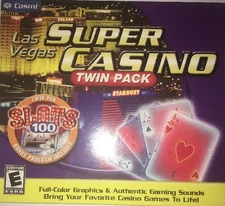 Las Vegas Super Casino Twin Pack(PC,2004)  NTSC GAME-NEW & SEALED-SHIPS N 24 HRS