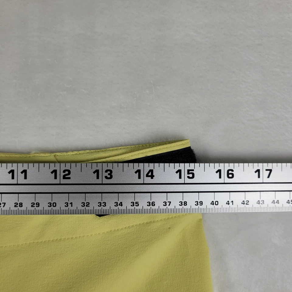 Race Face Cycling Shorts Youth Size Large Yellow Sendy Biking Zipper Pockets - Image 2 of 4