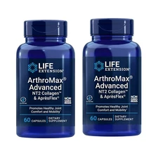 2PCS Life Extension ArthroMax Advanced with NT2 Collagen AprèsFlex Joint Comfort