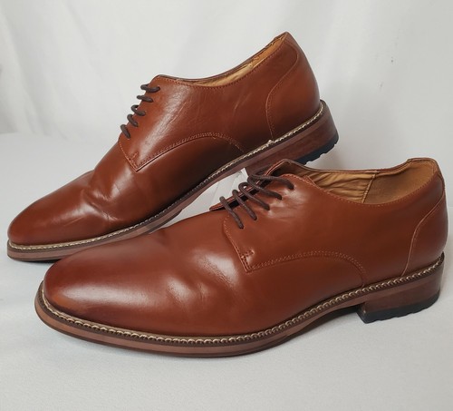 Oxfords Tan Brown Leather 414705 Size 