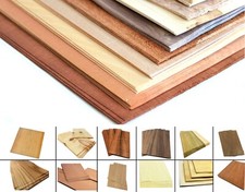 Furniere Holz Mahagoni Ahorn Nussbaum Eiche Buche basteln werken Modellbau Deko