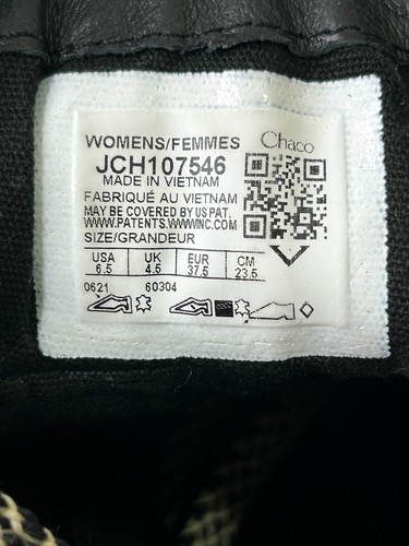 Chaco Sierra Waterproof Hiking Boots Womens 6.5 Leather Lace Up Black JCH107546 - Picture 7 of 8