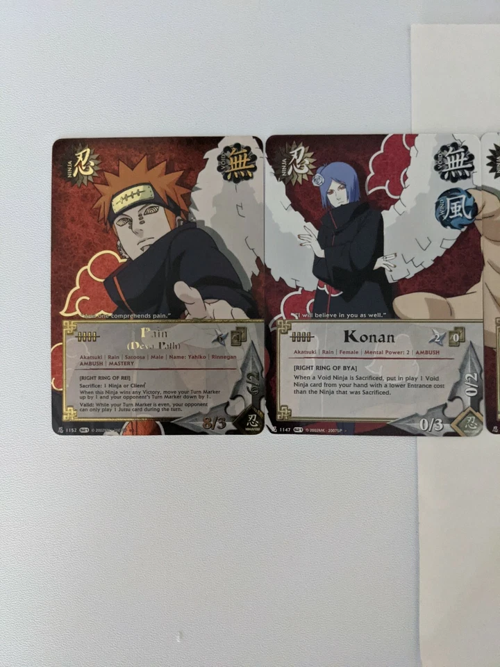 Naruto TCG CCG Shattered Truth Starter Deck Promo Akatsuki Card Set English NM - Image 2 of 4