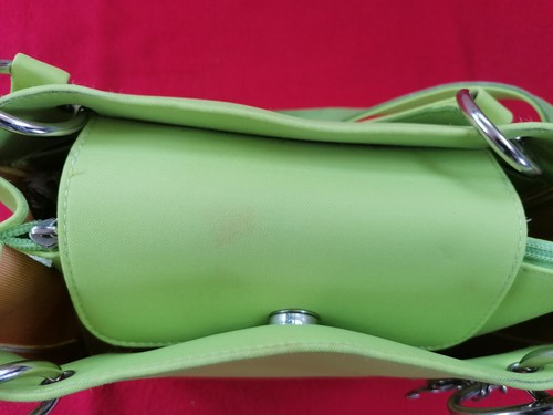 Handtasche Damen Umhängetasche Bag Damentasche neongrün grün Henkeltasche - Bild 11 von 14